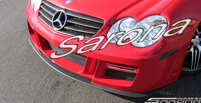 Custom Mercedes SL  Convertible Front Add-on Lip (2003 - 2008) - $299.00 (Part #MB-021-FA)